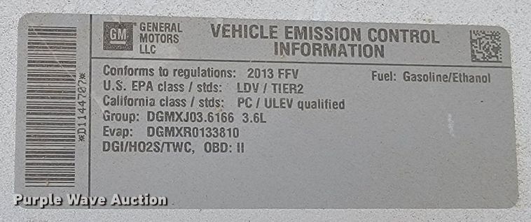 image for item LV9284 2013 Chevrolet Impala