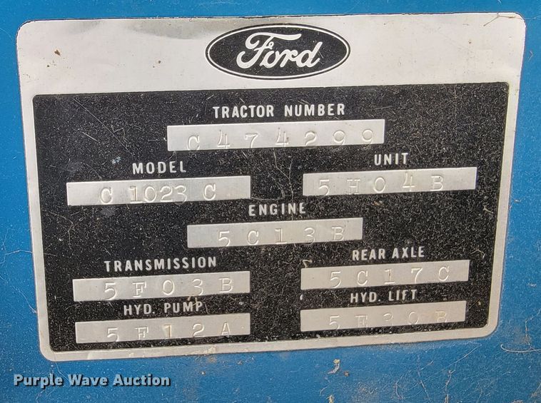 image for item LV9305 Ford 3000  tractor