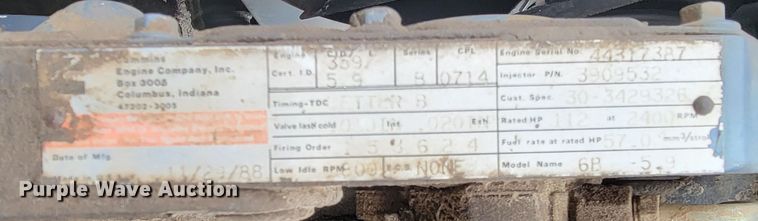 image for item LV9306 1989 White 100  MFWD tractor