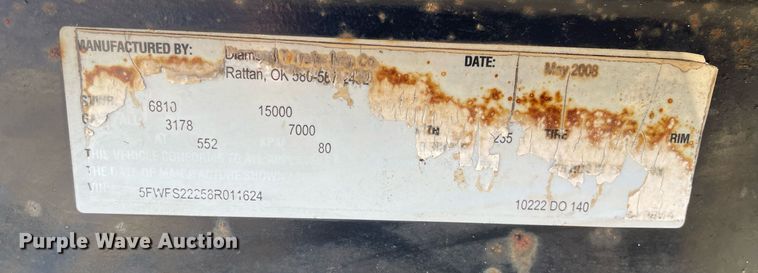 image for item MA9958 2008 Diamond T  equipment trailer