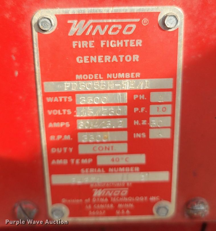 image for item MB9831 1981 Oshkosh V-1624M SPCL  pumper fire truck