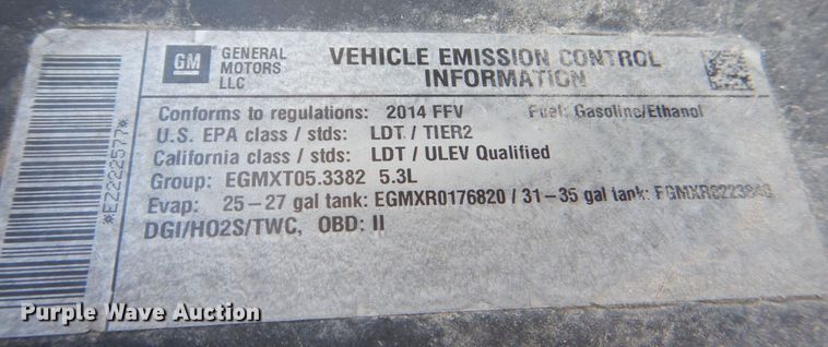 image for item MC9838 2014 Chevrolet Silverado 1500  Double Cab pickup truck