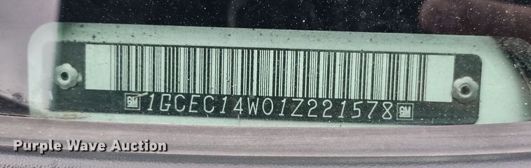 image for item MD9433 2001 Chevrolet Silverado 1500  pickup truck