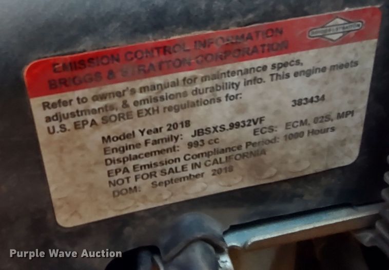 image for item MD9455 Hustler 937037  ZTR lawn mower