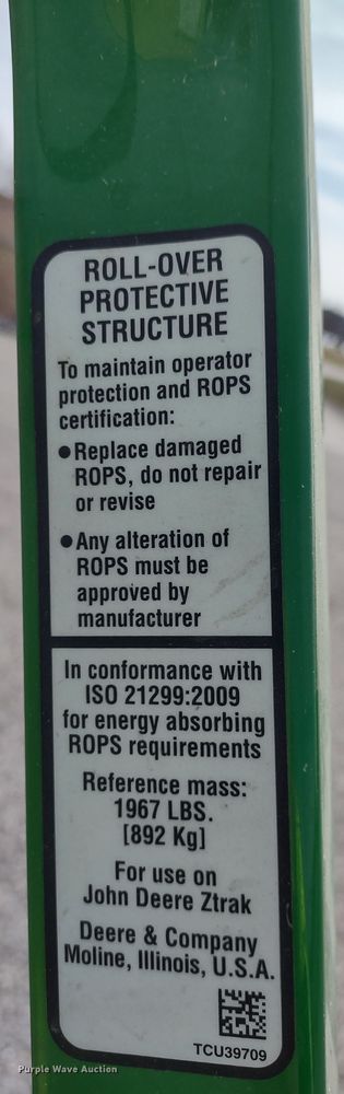 image for item MD9462 John Deere Z970R  ZTR lawn mower