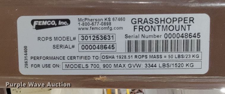 image for item ME9771 Grasshopper 729  ZTR lawn mower