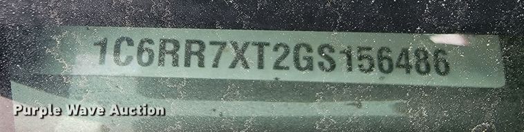 image for item ME9773 2016 Dodge Ram 1500  Crew Cab pickup truck