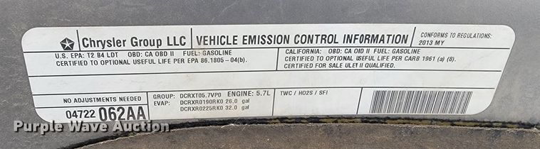 image for item ME9774 2013 Dodge Ram 1500  Crew Cab pickup truck