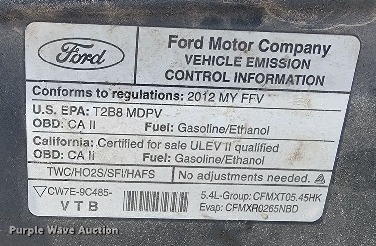 image for item ME9777 2012 Ford E350 Super Duty  van