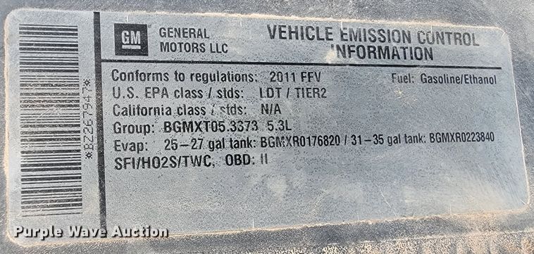 image for item ME9789 2011 Chevrolet Silverado 1500  Ext. Cab pickup truck