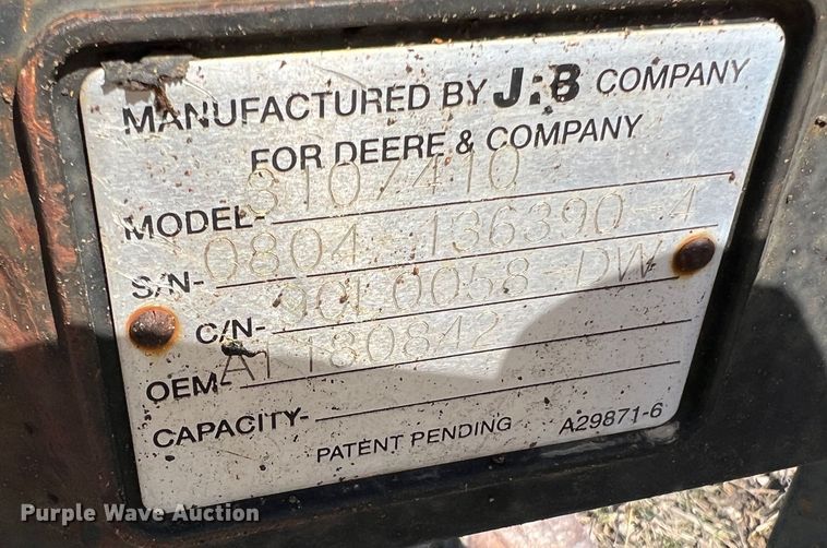 image for item MM9208 2005 John Deere 410G  backhoe