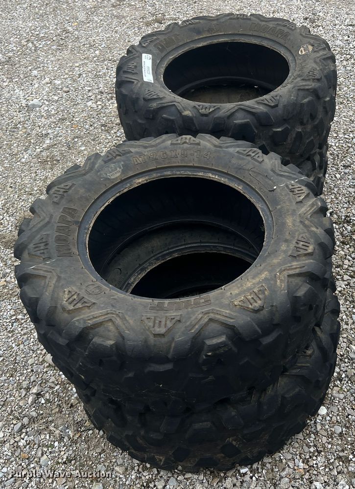 image for item MM9236 (4) DWT MOAPA AT26x9-14 tires