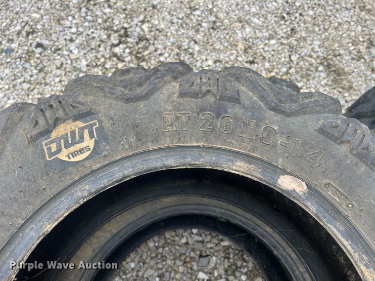 image for item MM9236 (4) DWT MOAPA AT26x9-14 tires
