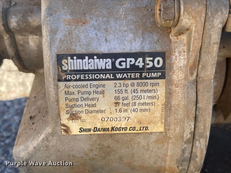 image for item MM9333 Shindaiwa GP450 water pump