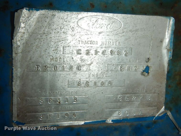 image for item DK7639 1969 Ford 5000  tractor