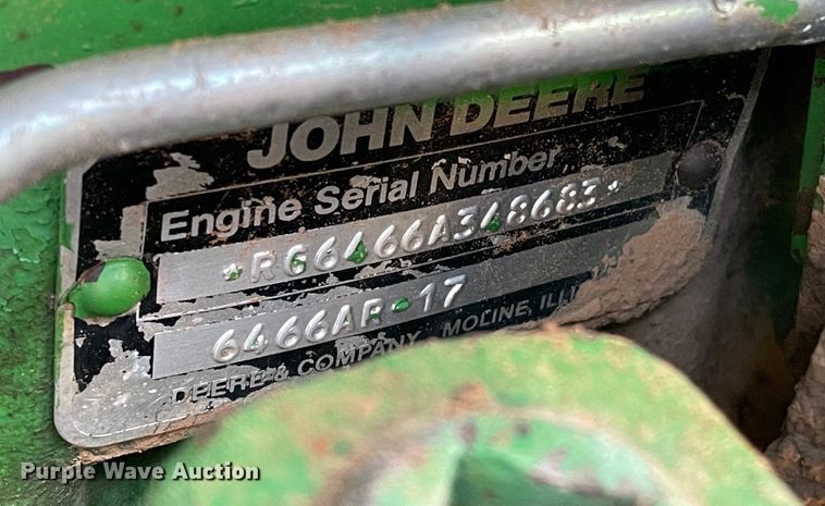 image for item DN4570 1988 John Deere 4850  MFWD tractor