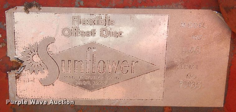 image for item DN6307 Sunflower 5-18  off-set disk