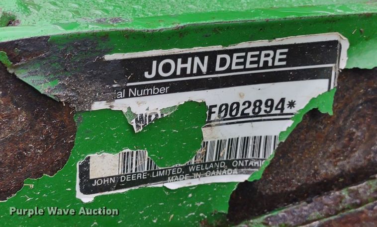 image for item DR8272 John Deere HX15  batwing rotary mower