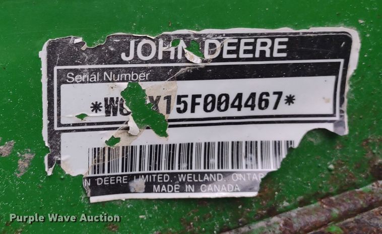 image for item DR8273 John Deere HX15  batwing rotary mower