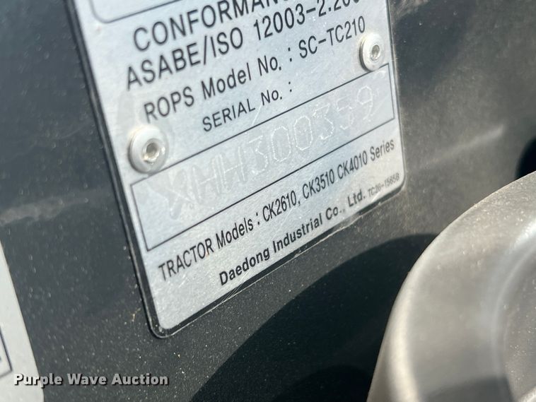image for item DS2843 Kioti CK3510  MFWD tractor