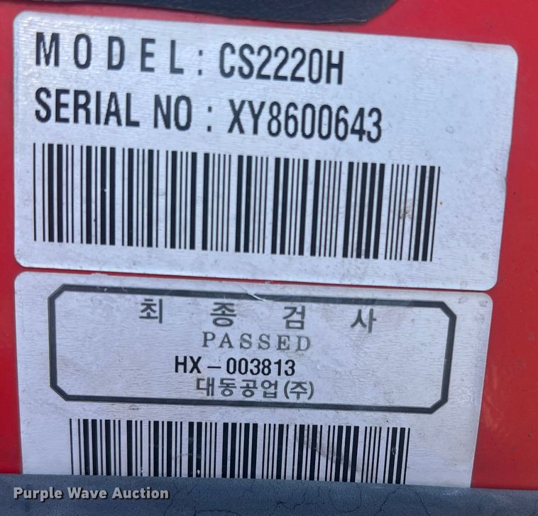 image for item DS2844 Kioti CS2220H  MFWD tractor