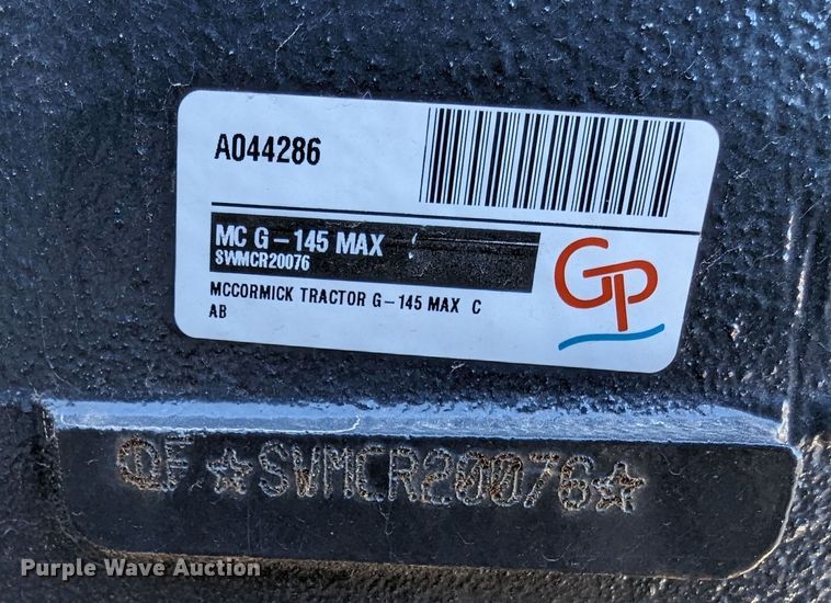 image for item LF9644 McCormick G145 Max  MFWD tractor