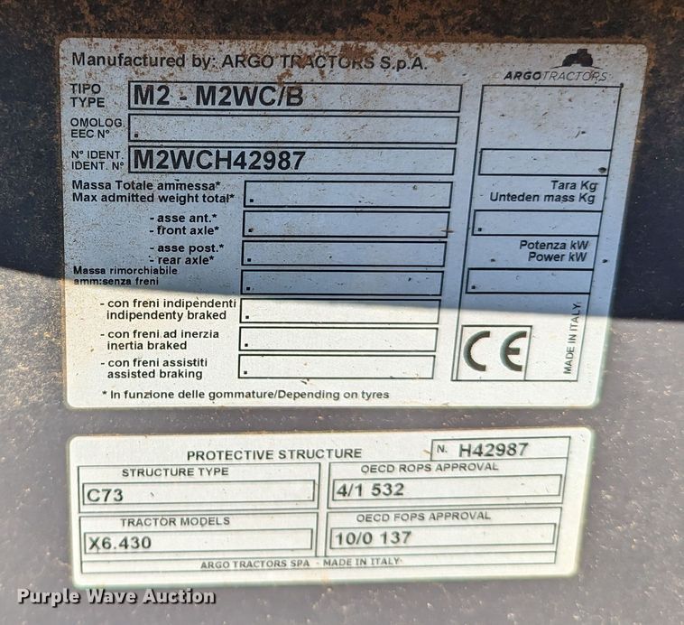 image for item LF9694 2019 McCormick X6.430  MFWD tractor