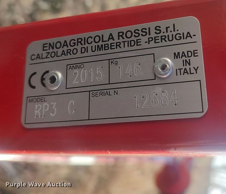 image for item LG9598 2015 Enrossi RP3 C  hay rake