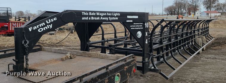 image for item LH9838 Industrias America 16x4  hay bale trailer