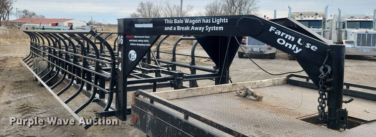 image for item LH9838 Industrias America 16x4  hay bale trailer