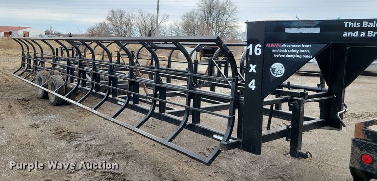 image for item LH9838 Industrias America 16x4  hay bale trailer