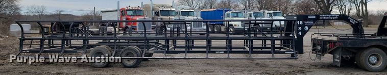 image for item LH9838 Industrias America 16x4  hay bale trailer