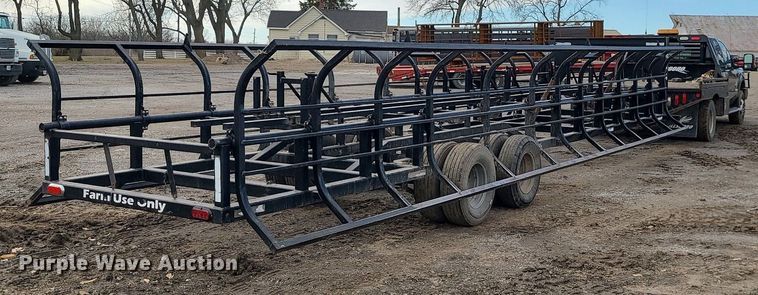 image for item LH9838 Industrias America 16x4  hay bale trailer