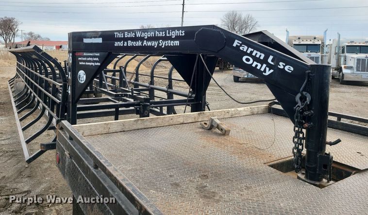 image for item LH9838 Industrias America 16x4  hay bale trailer