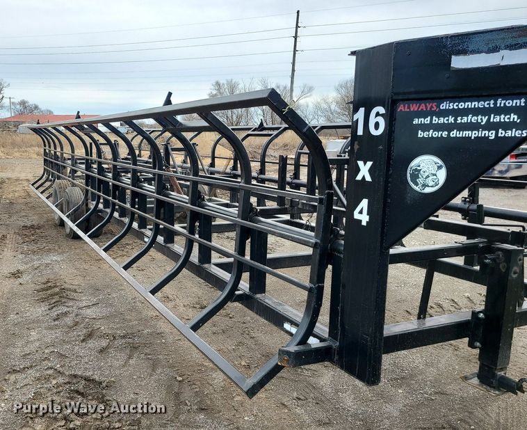 image for item LH9838 Industrias America 16x4  hay bale trailer