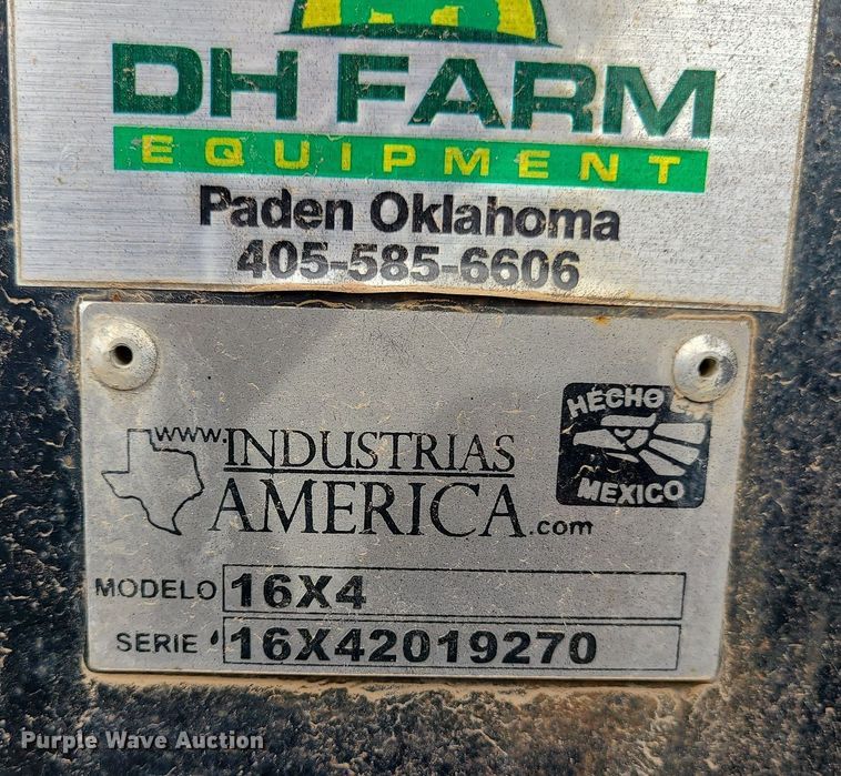 image for item LH9838 Industrias America 16x4  hay bale trailer