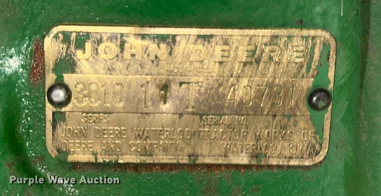 image for item LN9290 1963 John Deere 3010  tractor