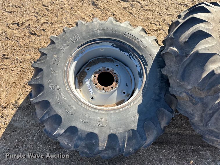 image for item LT9268 (2) 14.9-24 tires and wheels