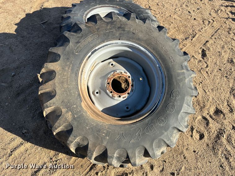 image for item LT9268 (2) 14.9-24 tires and wheels