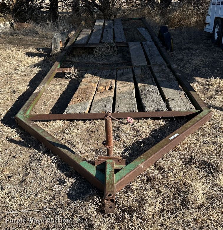 image for item LT9464 John Deere  hay bale trailer