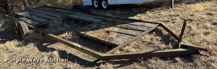image for item LT9464 John Deere  hay bale trailer