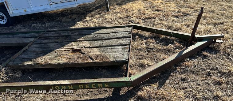 image for item LT9464 John Deere  hay bale trailer