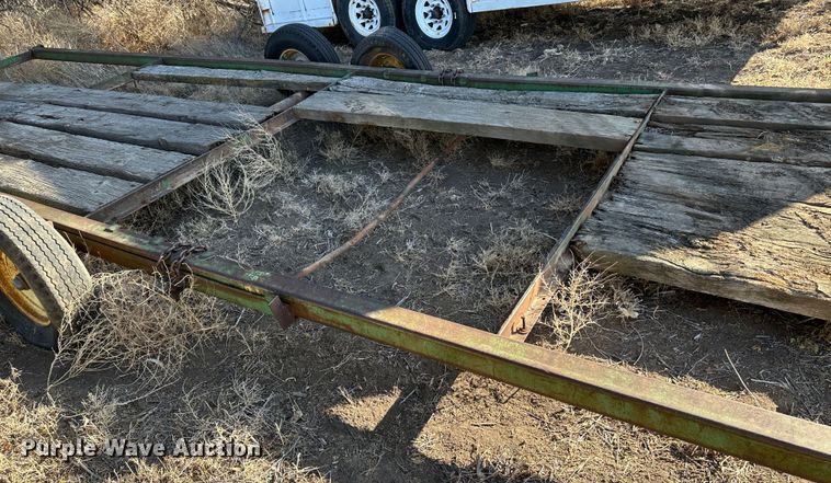 image for item LT9464 John Deere  hay bale trailer