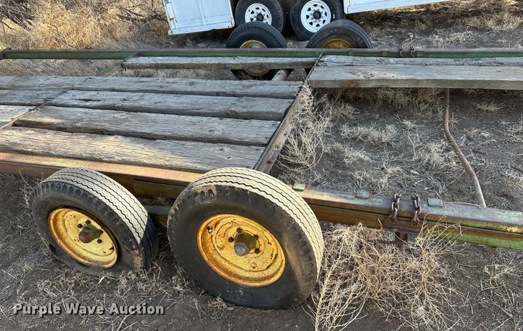 image for item LT9464 John Deere  hay bale trailer