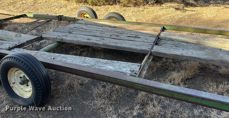 image for item LT9464 John Deere  hay bale trailer