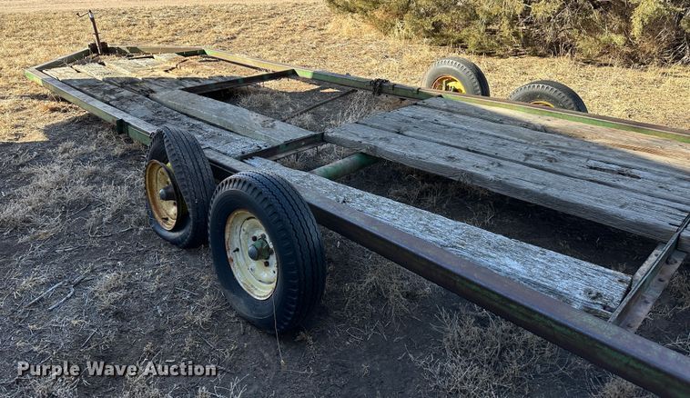 image for item LT9464 John Deere  hay bale trailer