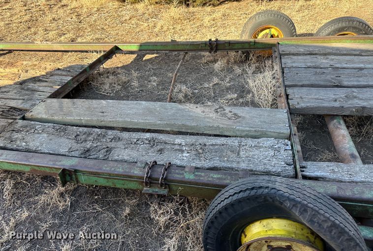 image for item LT9464 John Deere  hay bale trailer