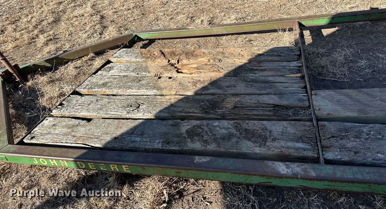 image for item LT9464 John Deere  hay bale trailer