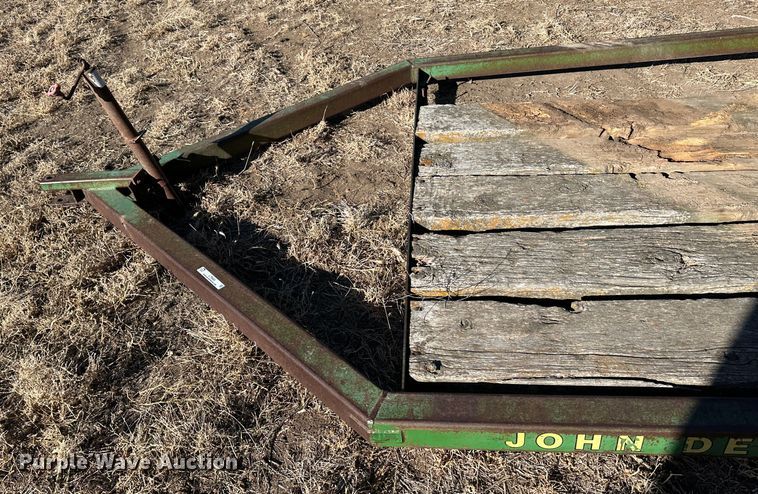 image for item LT9464 John Deere  hay bale trailer