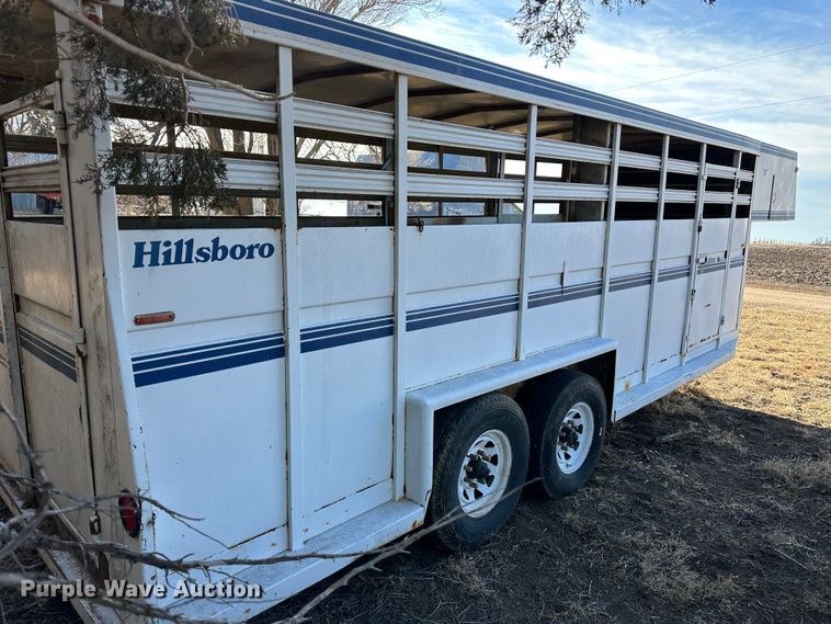image for item LT9465 1983 Hillsboro Industries Inc.  livestock trailer